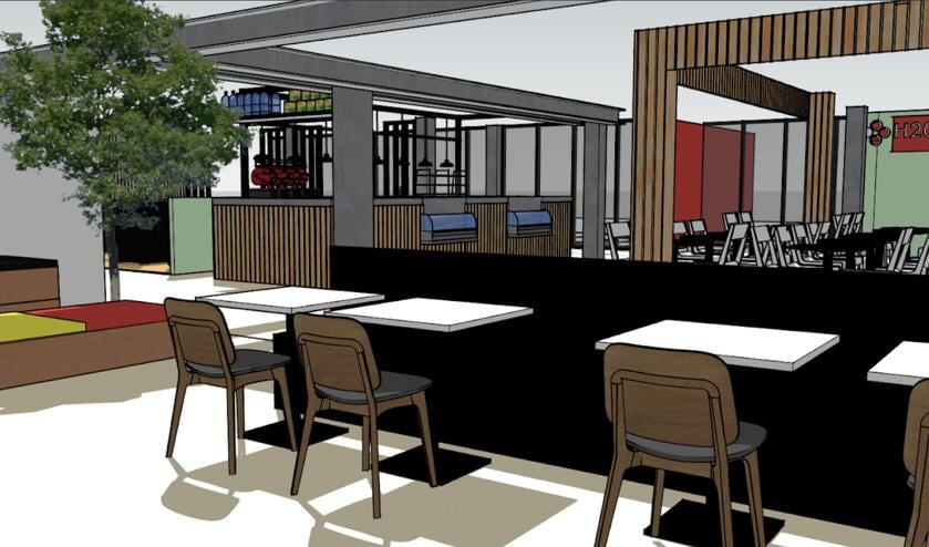 Schets van de esports bar