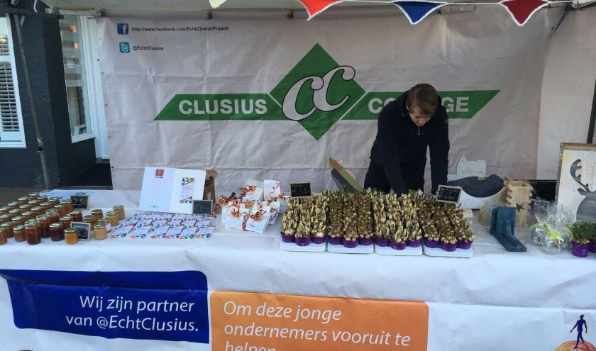 De Clusiusmarktkraam.