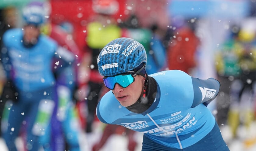 Christiaan Hoekstra in actie voor de ploeg die volgend seizoen Sportchalet Viehhofen heet.