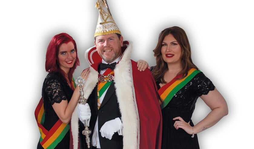 Prins Edwin I met zijn hofdames Lidewij en Dominique.