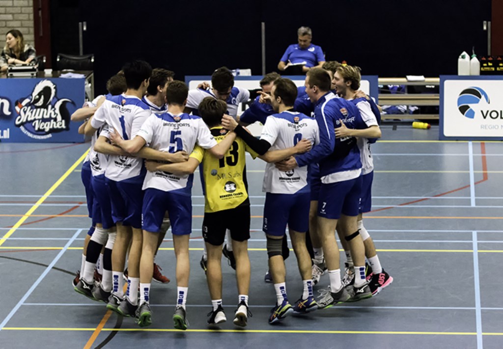 De teamgeest was goed voor de overwinning.