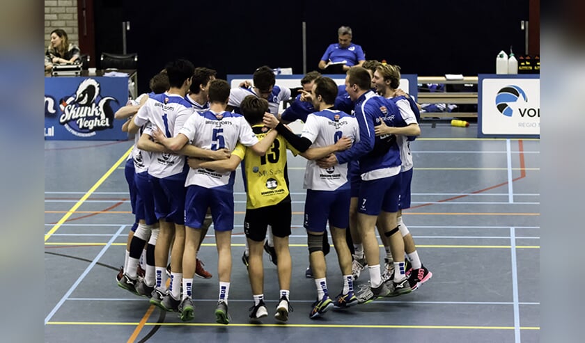 De teamgeest was goed voor de overwinning.
