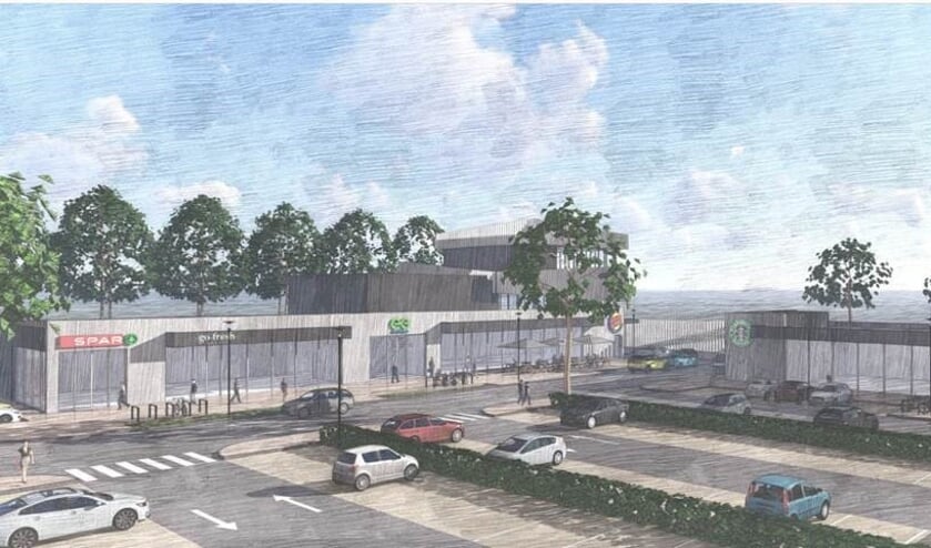 Impressie van het voorzieningenpunt in Baanstee Noord