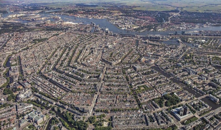 Prachtig uitzicht over Amsterdam.