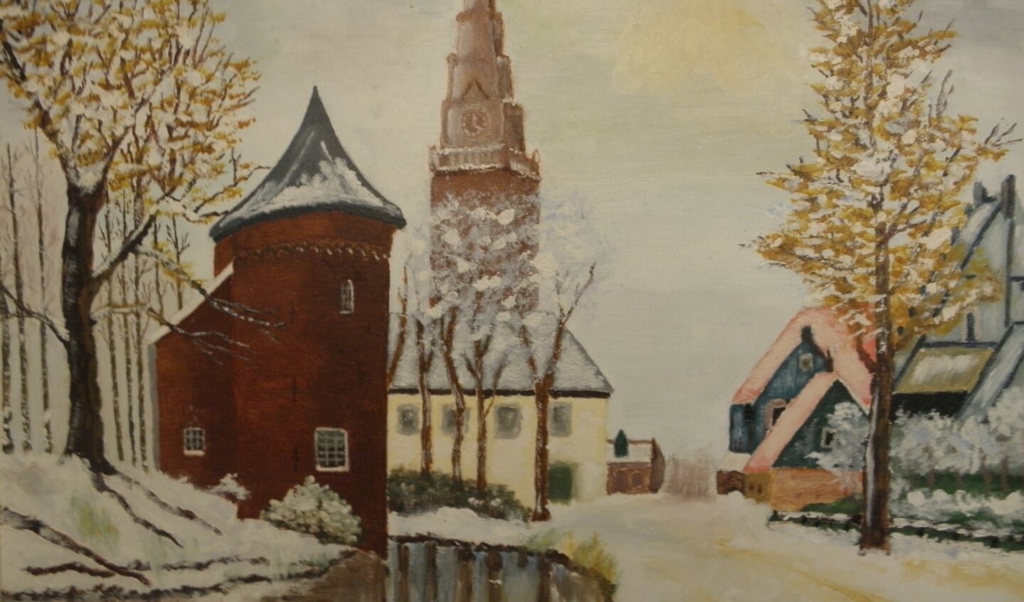 Slottoren NH-kerk in winter