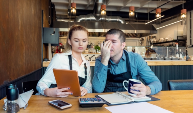 Horeca-ondernemers bezorgd over financiële situatie van het restaurant.