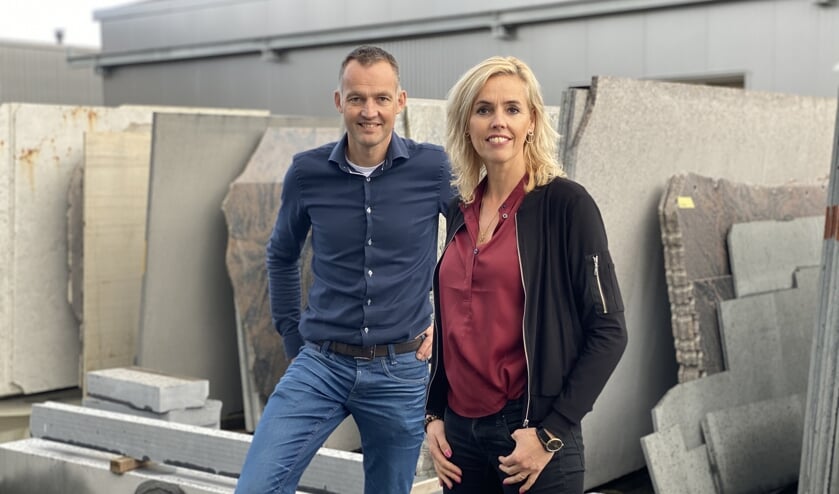 Jando Harder en Ketie Hoogervorst-Harder, directie Harder Natuursteen.