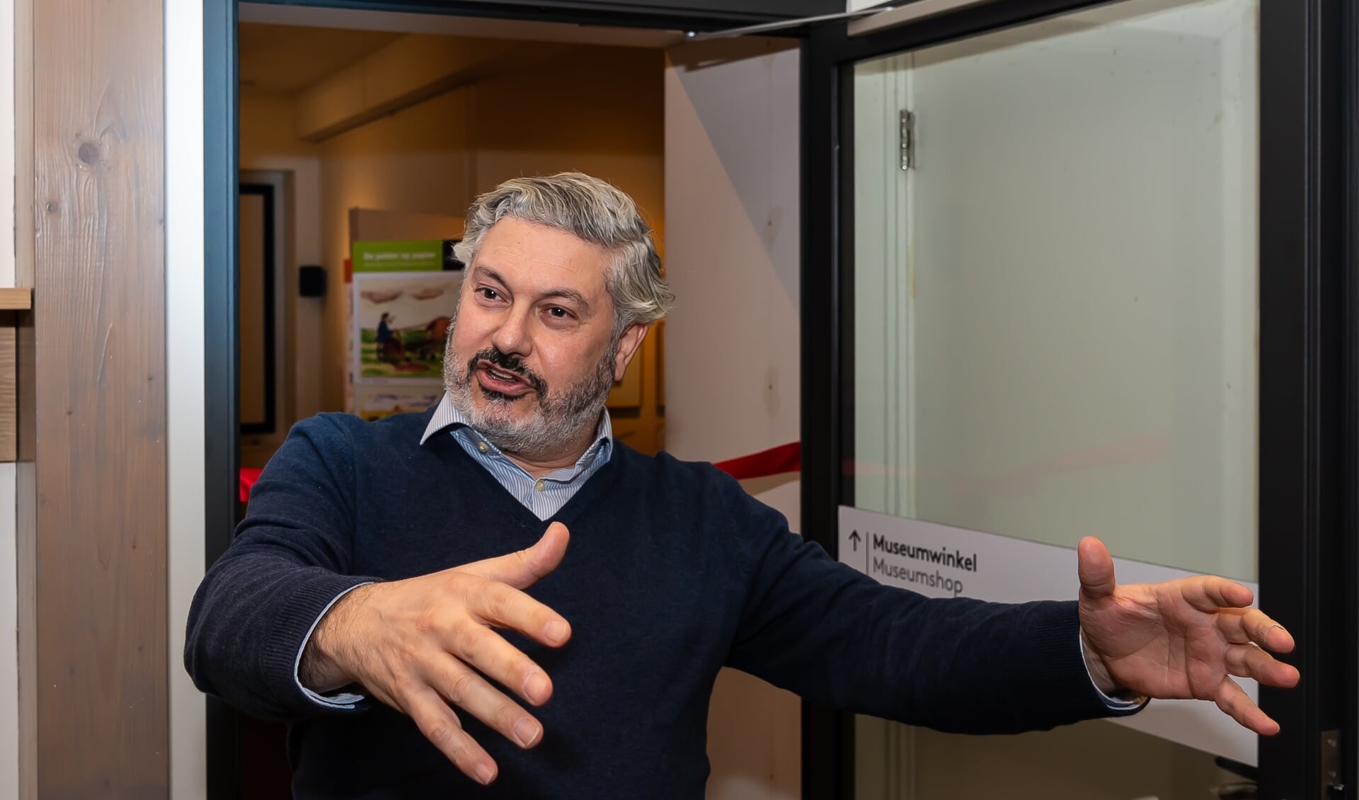 Moncef Beekhof, directeur van het Purmerends Museum, zag het bezoek vorig jaar toenemen.   