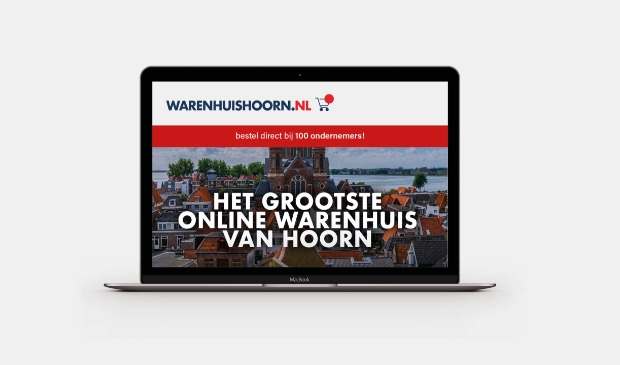 De gemeente Hoorn, Ondernemers Stad Hoorn, HOC, HOF en Voor een mooie stad bouwen samen met ZZP'ers uit de stad een groot online warenhuis.