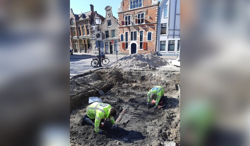 Op het Kerkplein wordt op dit moment onderzoek gedaan naar de resten van de laatmiddeleeuwse kerk.