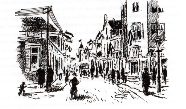 Impressie pentekeningen van Henk Schoorl.