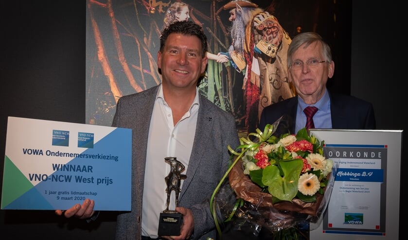 Edwin Boelsz en Leo Kubbinga waren dolblij met de prijs.