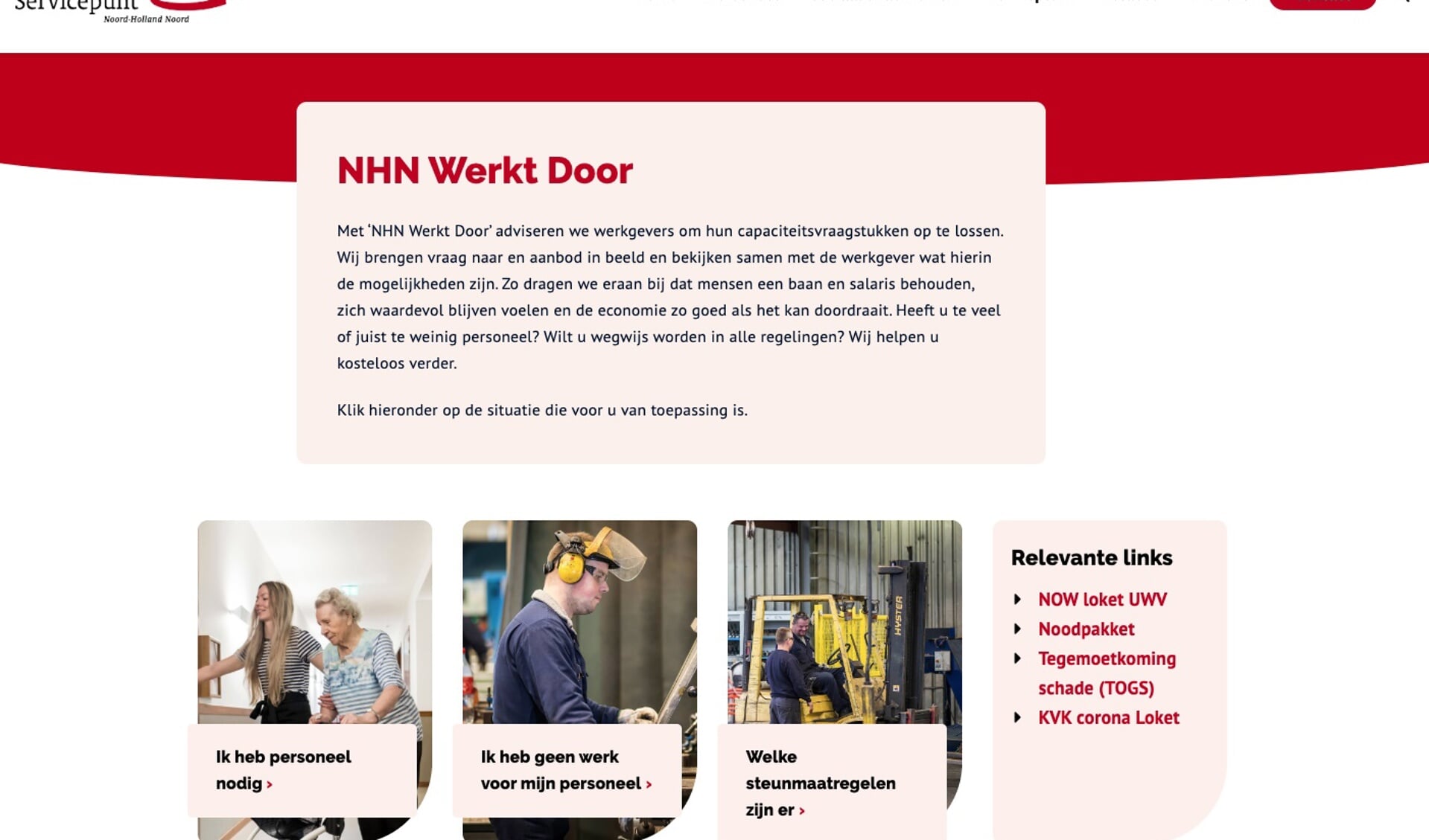 ‘NHN werkt door‘ voor bedrijven met capaciteitsvraagstuk.