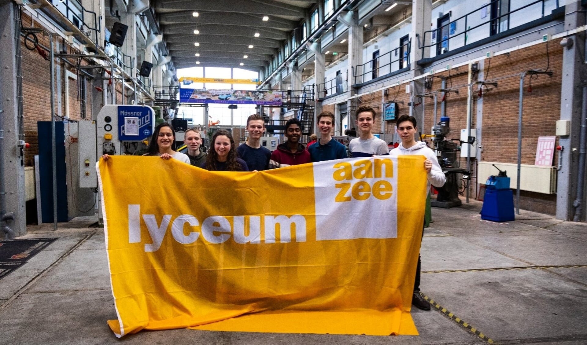 De leerlingen van het Solar Team Lyceum aan Zee.