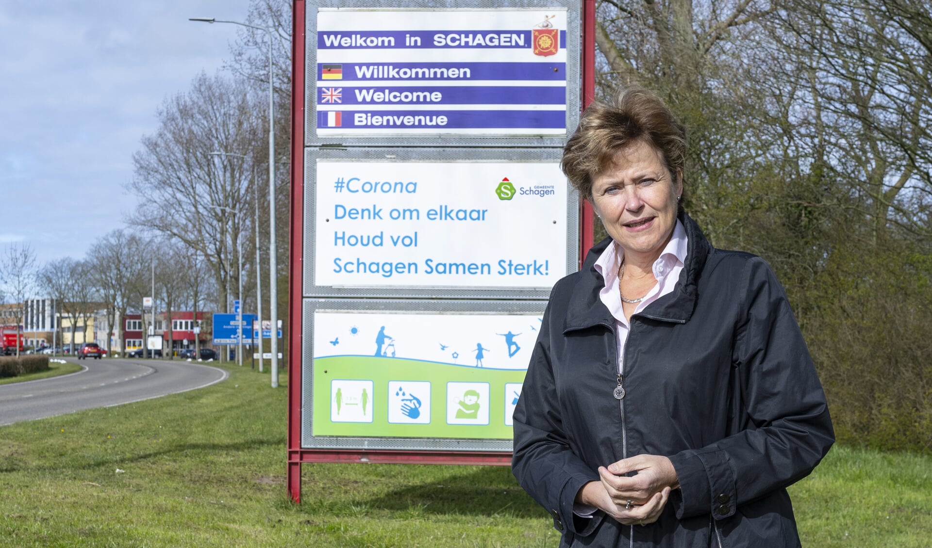 Burgemeester Marjan van Kampen complimenteert de inwoners van de gemeente Schagen.