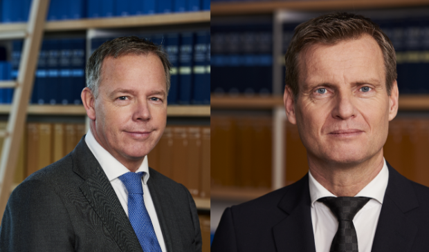 Mr. C. Hofmans (l) en Mr. E. Hoekstra.
