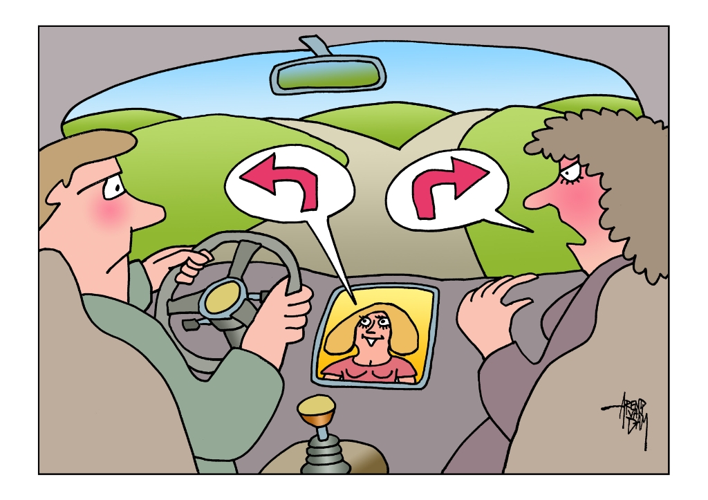 De winnende cartoon.