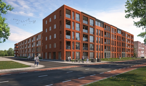 Beeld van het aanstaande project aan de Wagenweg.