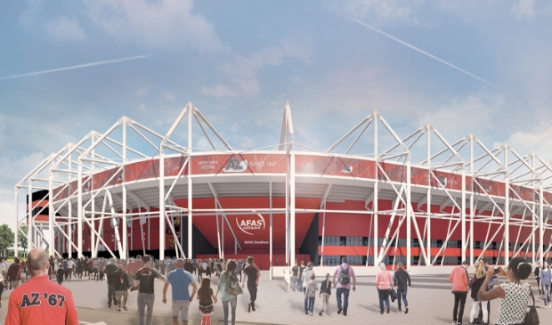 Eindelijk een nieuw dak voor het Afas stadion.
