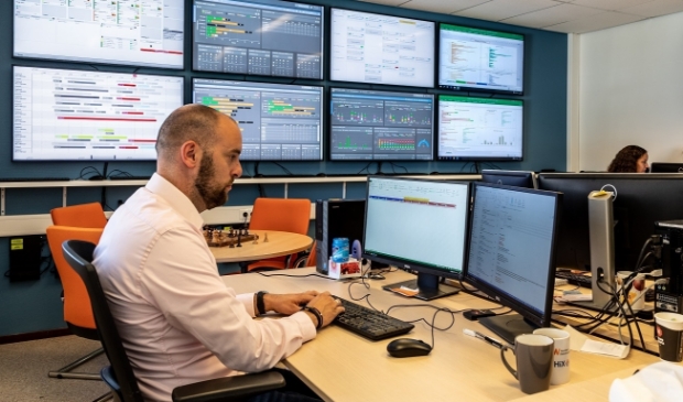 Ziekenhuischeck vanuit Hospital control center.