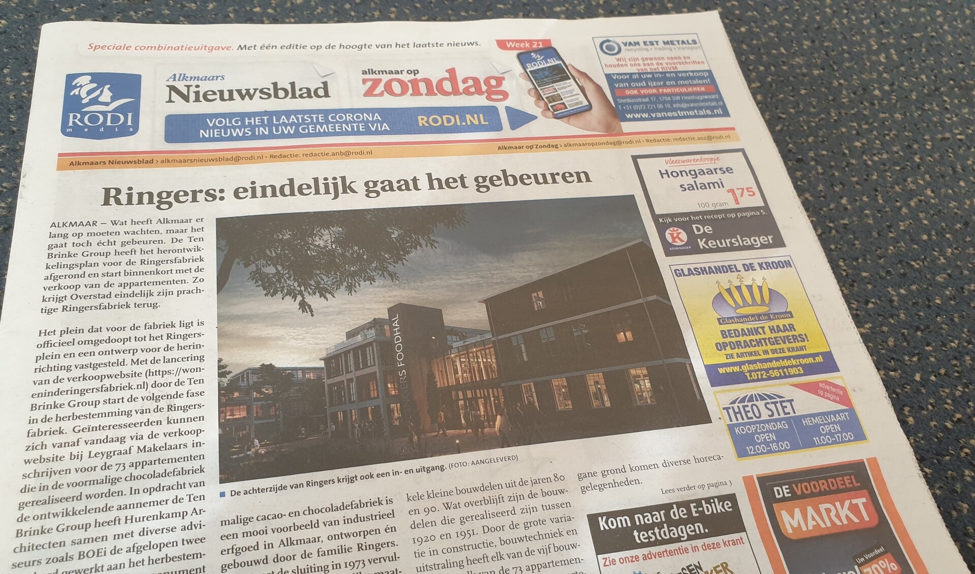 Een Ja Ja-sticker is noodzakelijk om het regionale nieuws zoals in deze krant en de stadskrant van de gemeente in de bus te ontvangen.