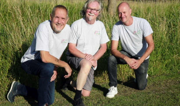Drie van de bedenkers van de grote Besselingen-reünie. V.l.n.r.: Harry Custers, Piet Besseling en Gerry Besseling.