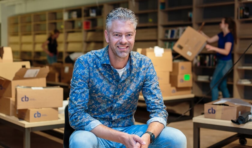 Jeroen Stumpel in de nieuwe vestiging in de Hoogstraat.