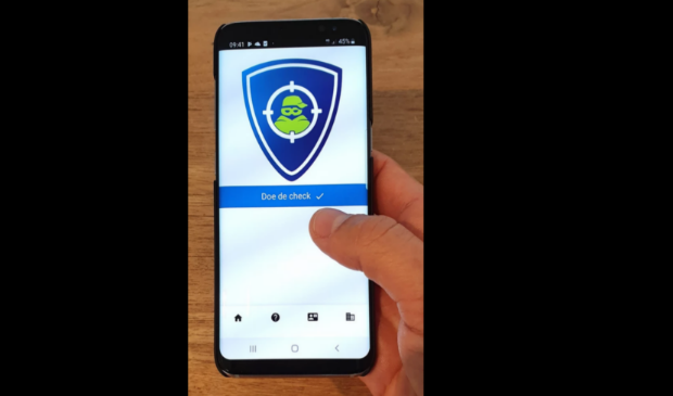 De InbraakPreventieCheck-app.