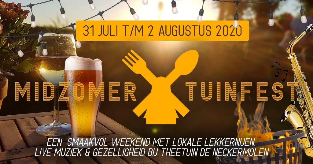Theetuin de Neckermolen organiseert samen een zomerfestijn om naar uit te kijken.