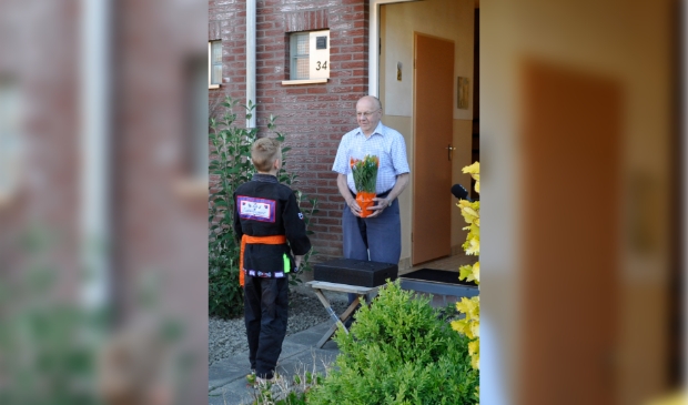 Blij met de potlelies.