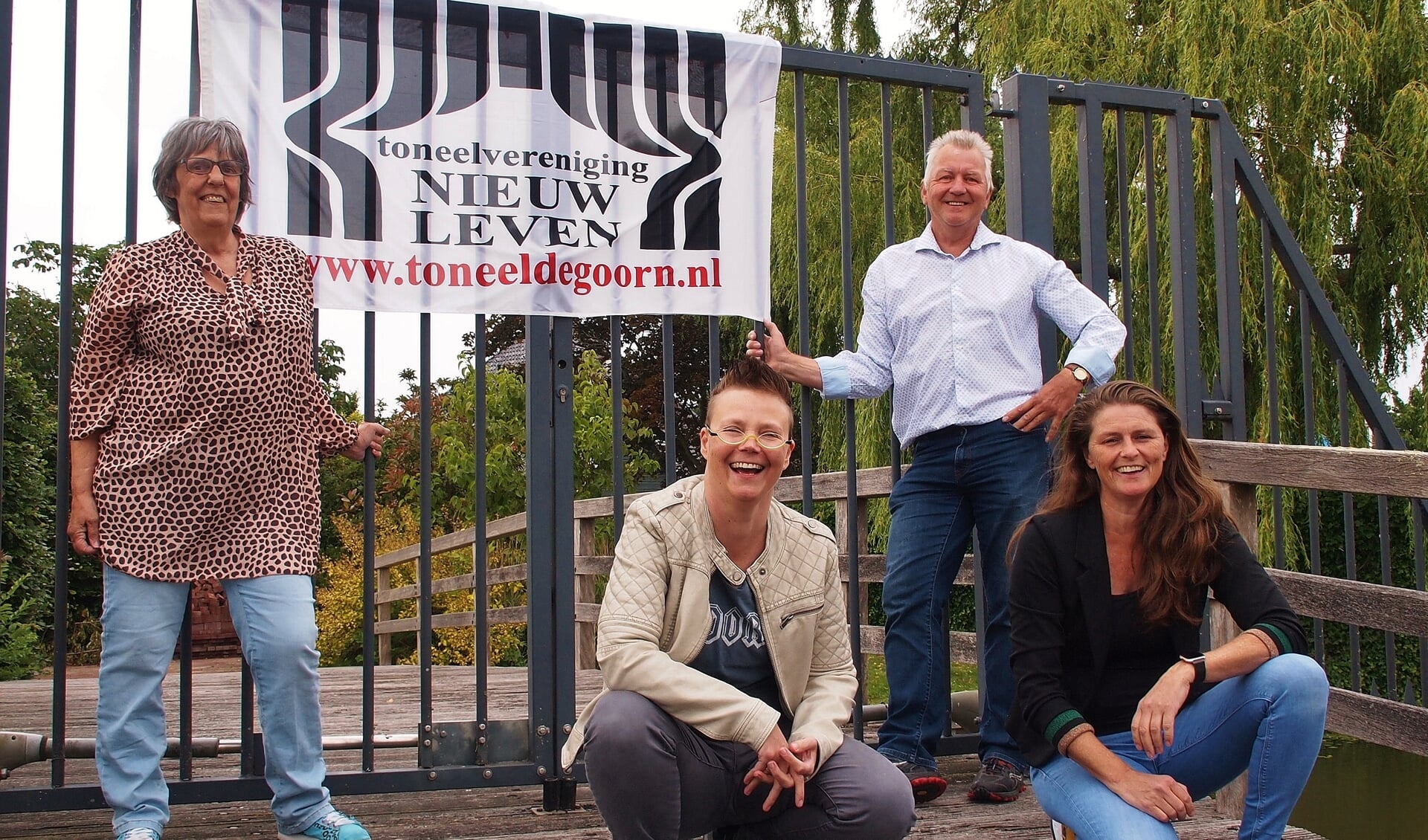 Het huidige bestuur, v.l.n.r. Ria van Geem, Marjolijn Meerveld, Bob Koning en Daniëlle Lagerwey.
