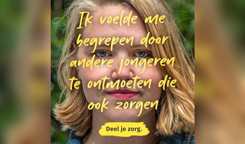 Campagnebeeld week van de jonge mantelzorger.