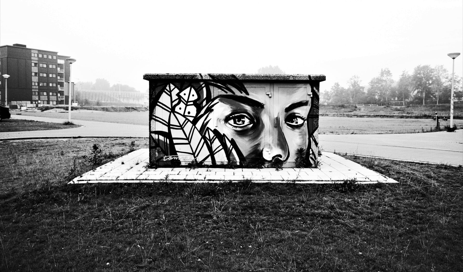 'Jonge starters',Graffiti van Tommes, Startblok Elzenhagen.