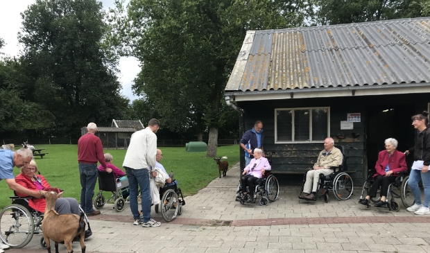 Een gezamenlijk bezoekje aan de nabijgelegen Kinderboerderij de Put.