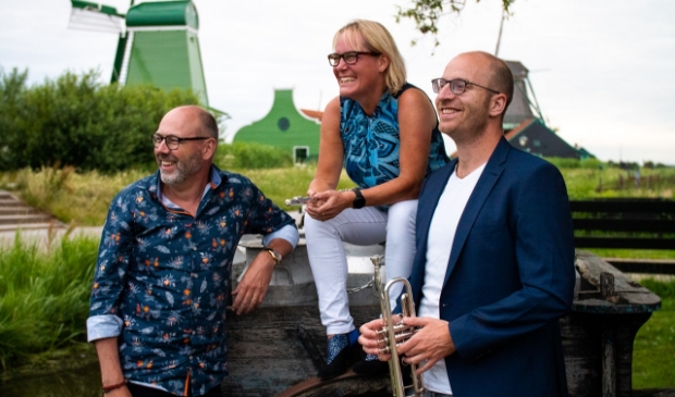 Trio Saen Amare: Njola Ritzen (fluit), Ruud Kleiss (trompet) en Ruud Luttikhuizen (piano). 