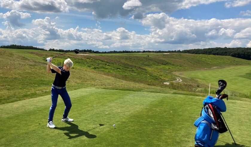 Scott Woltering op The Links Valley. ,,ik wil doorbeuken en geen grote fouten maken, want anders gaat je ronde eraan.''