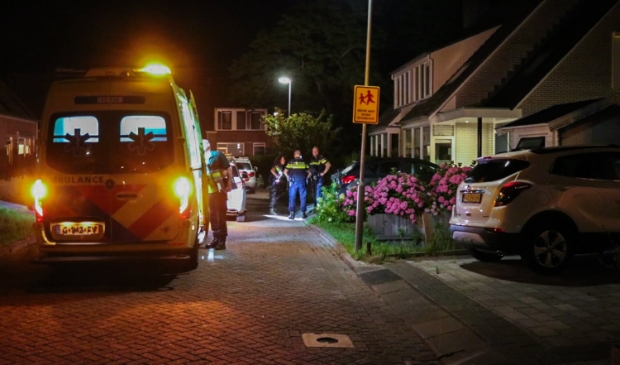 Een slachtoffer per ambulance naar het ziekenhuis overgebracht.