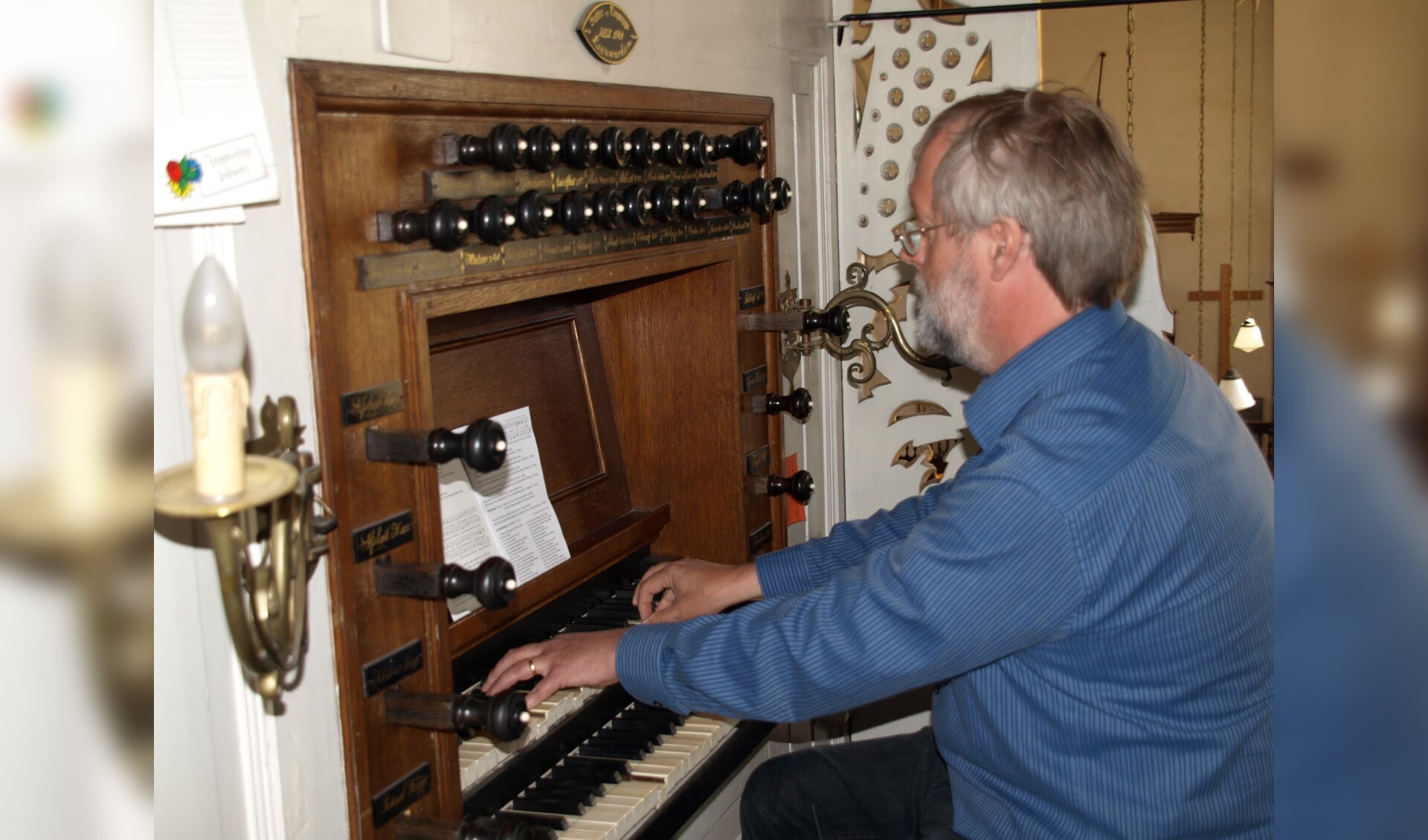 Schager Organist Tjeerd van der Ploeg.
