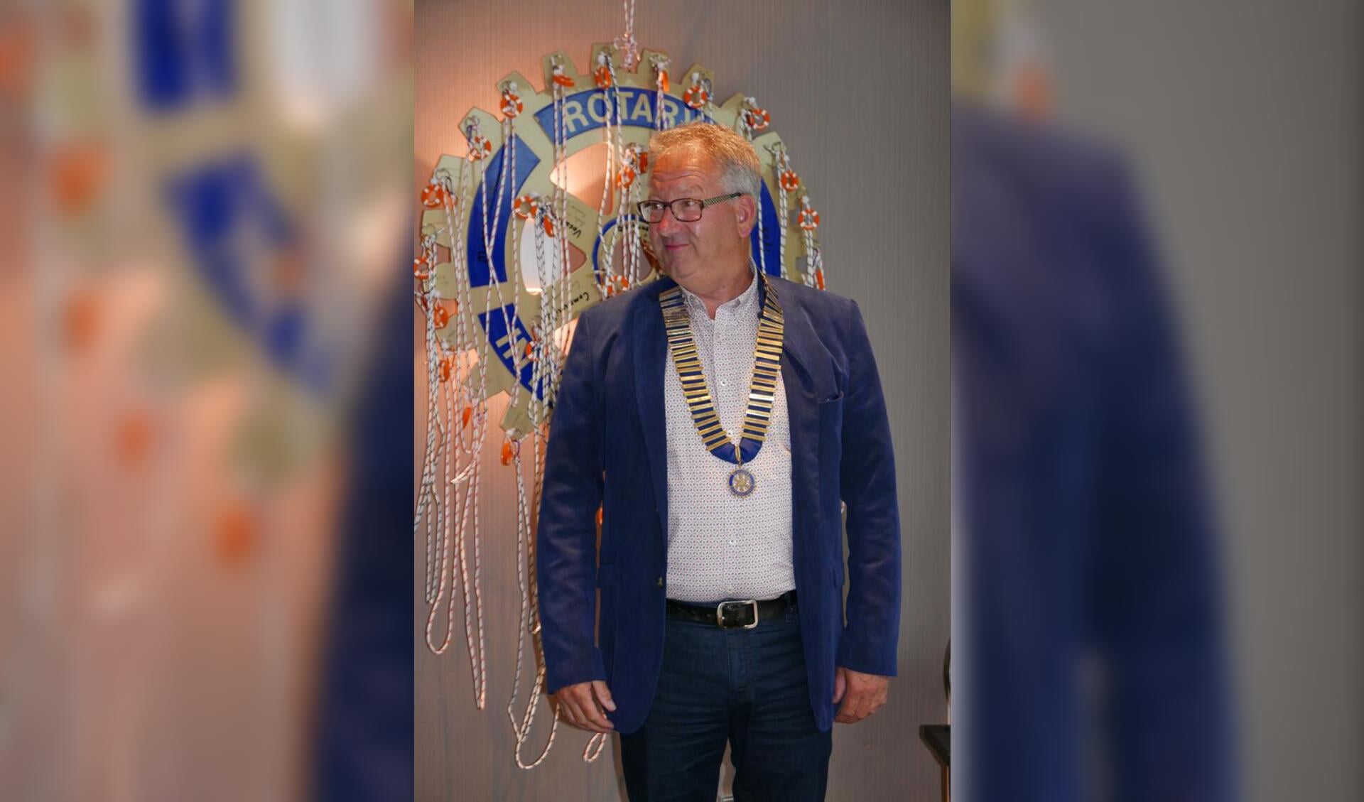 Dirk Jan van Geemen is de nieuwe voorzitter van Rotary Monnickendam. 