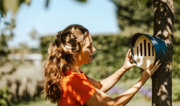 <p>Biodiversiteit handje helpen met bijen-vlinderhotel.</p>