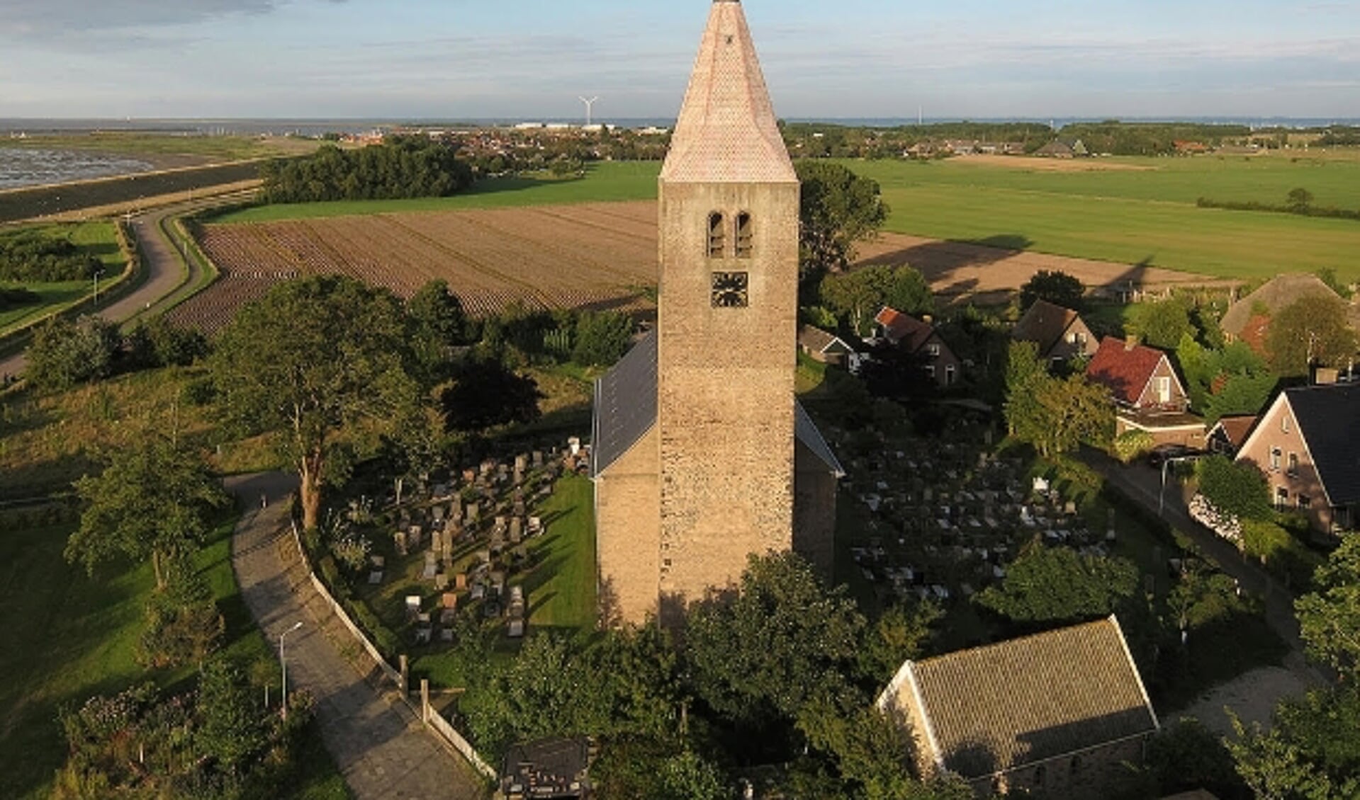 De kerk in Oosterland.