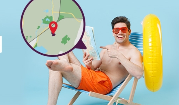 <p>Hugo geniet van zijn 'staycation'.</p>