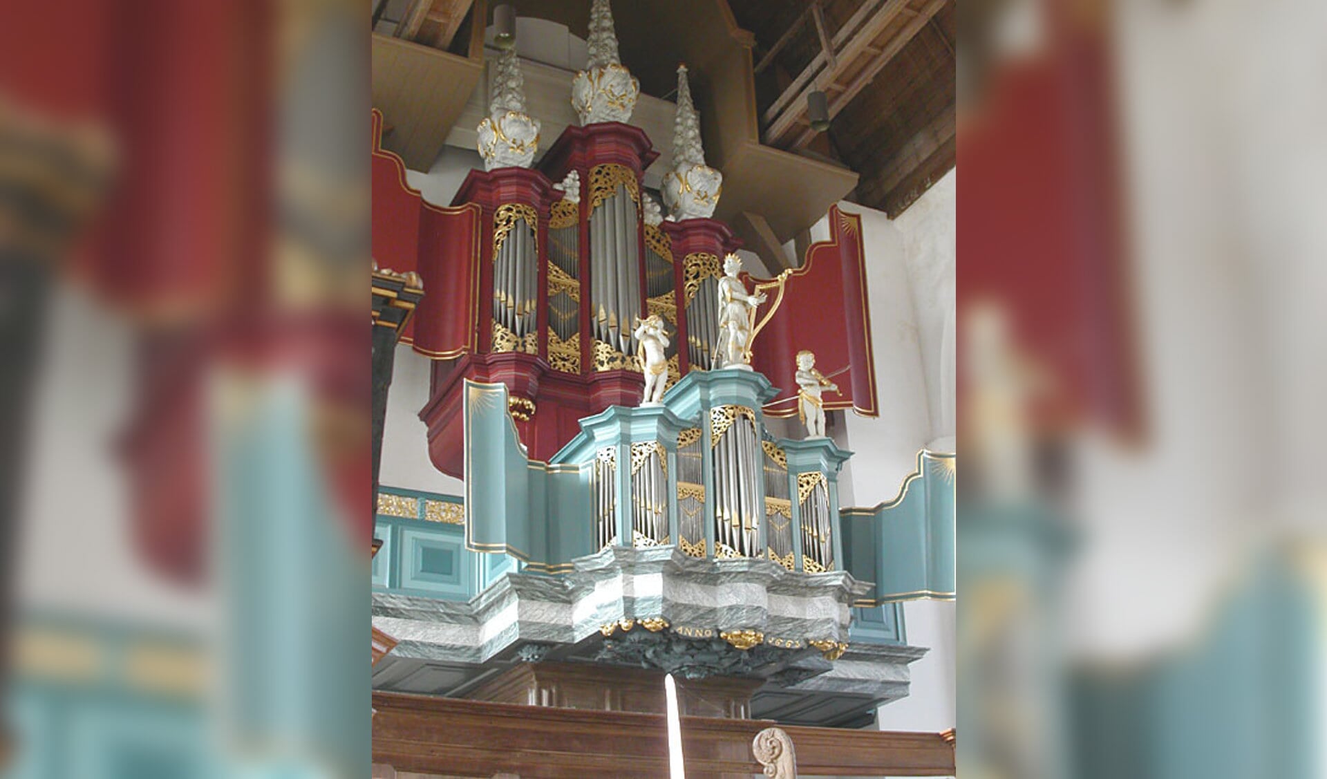 Prachtige orgel in de kerk in Edam. (Foto: aangeleverd)