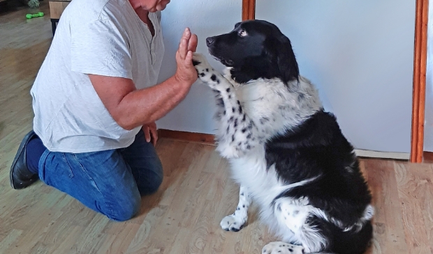 Coen met zijn trouwe Bonno.