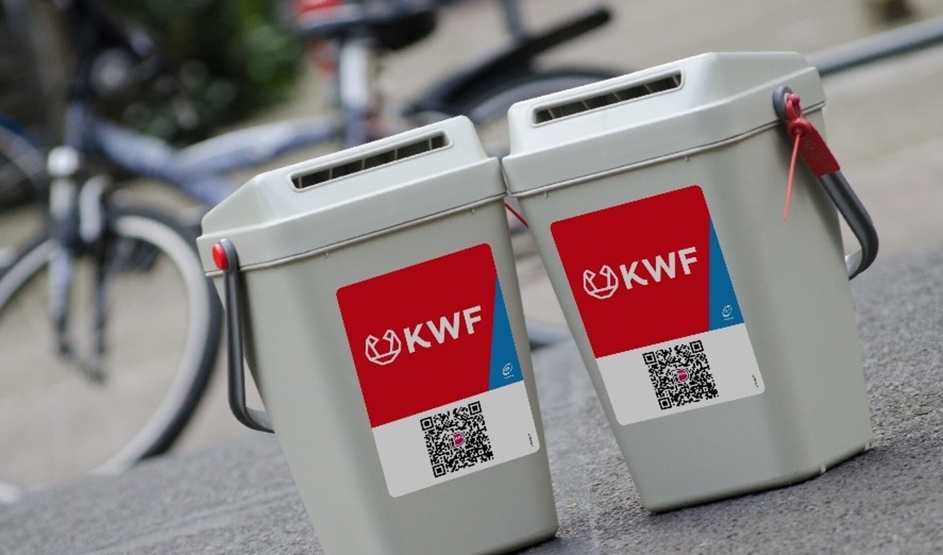 De KWF-collectebussen zijn voorzien van een QR-code; zo wordt doneren nóg eenvoudiger. 