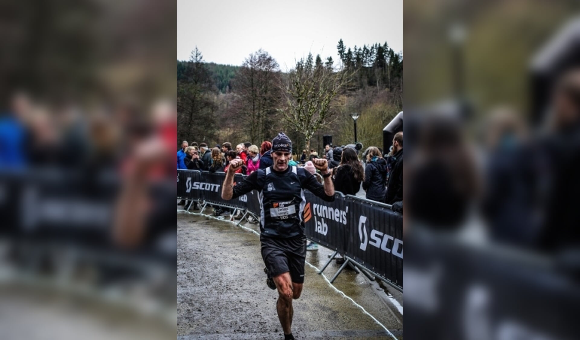 Dennis Kreetz tijdens een eerdere ultra-loop in de Ardennen.