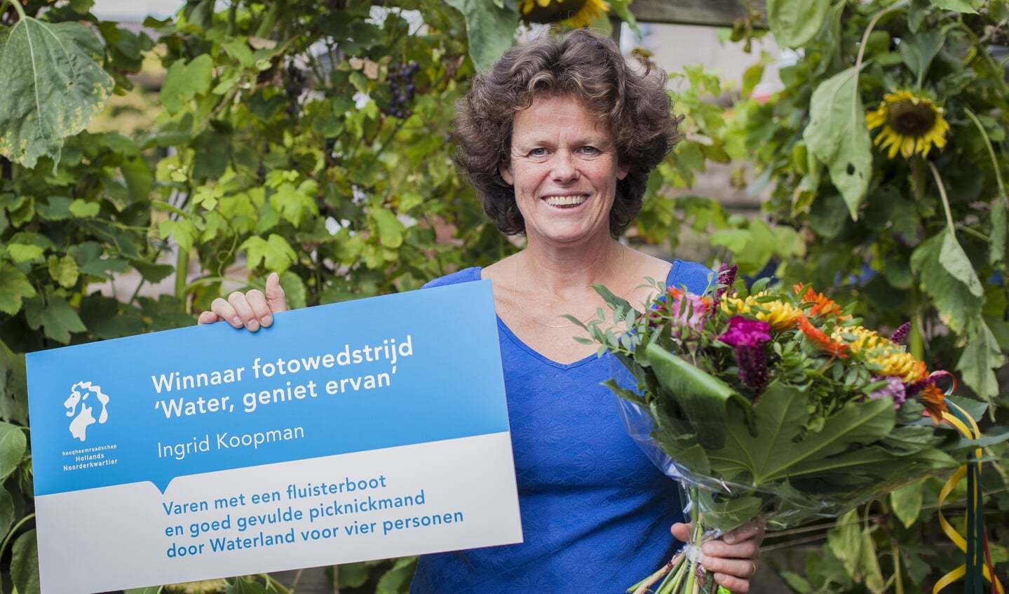 Ingrid Koopman was blij en verrast: Ïk win eigenlijk nooit iets".