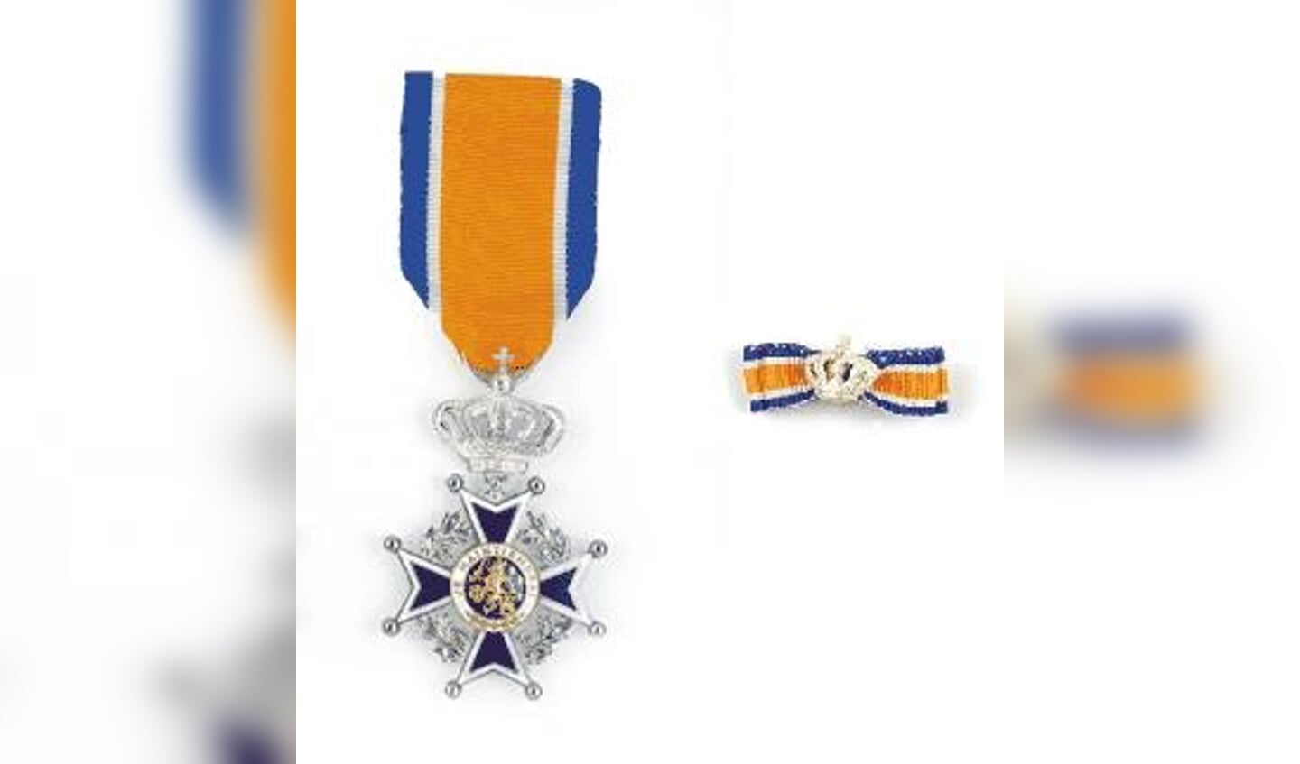 Ondderscheidingsteken Orde van Oranje-Nassau.