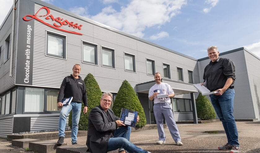 V.l.n.r. Arjan Groen, Herbert de Jong, Rudy Haringhuizen en Norbert Reijngoud