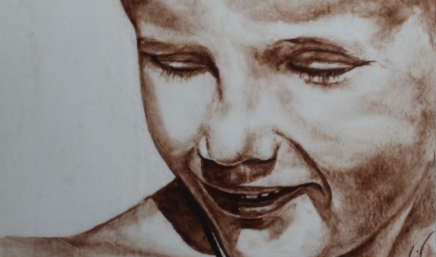 Een prachtig chocolade schilderij van Jacco Spil.